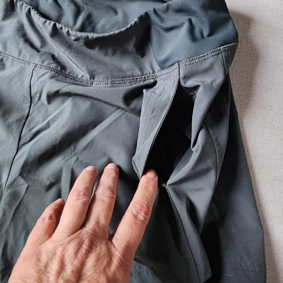 Layer 8 Women's Charcoal Athletic Shorts - Picture 3 of 5